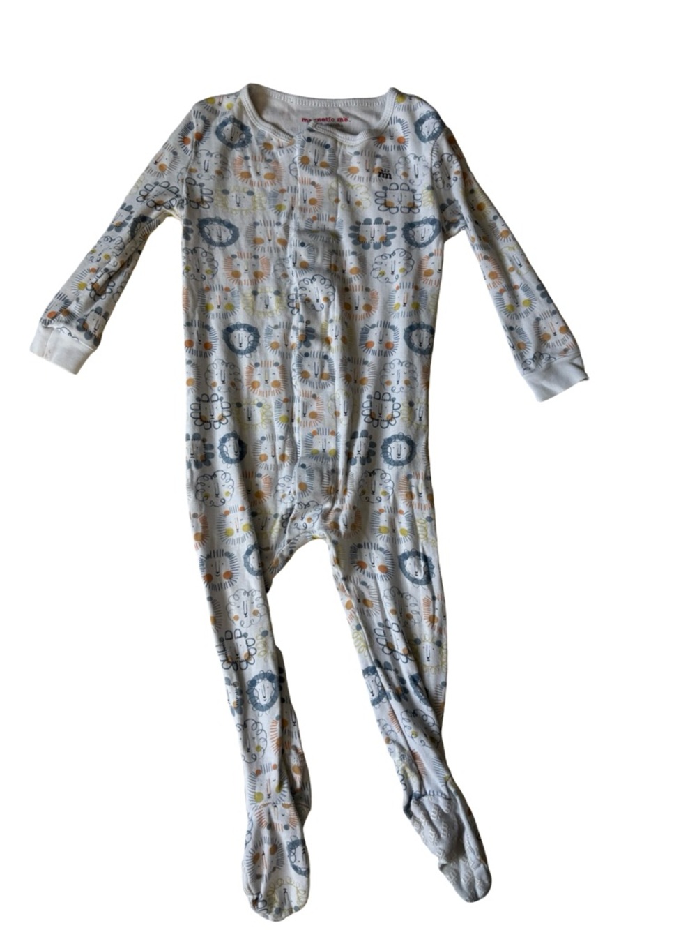 Magnetic Me White Footed One-Piece Lion print